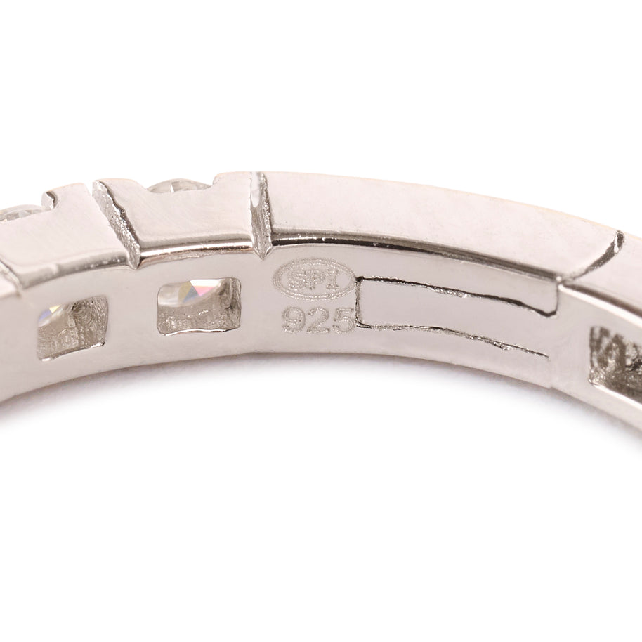 Moissanite Sparkling Huggie Hoop Earrings